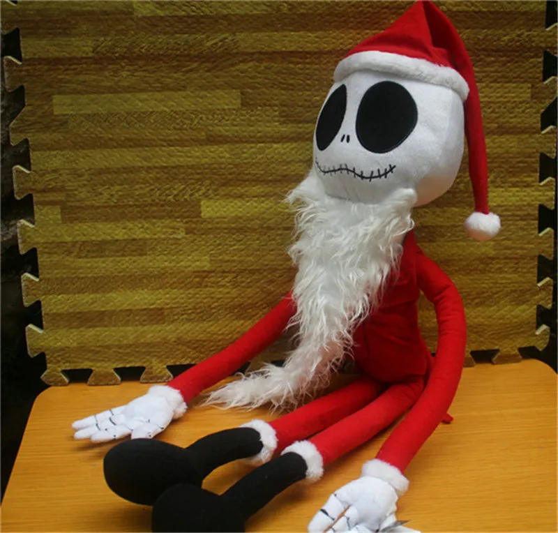 New The Nightmare Before Christmas Santa Clause Jack Skeleton Plush Toys Jack's Girl Friend Sally Pumpkin Halloween Stuffed Dolls Gift  (17)