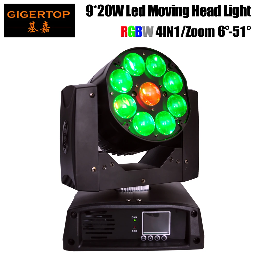 Светодиодный просветильник высокой мощности 9 х20 Вт 13/19 каналов 512 DMX|lights n lamps|lamp