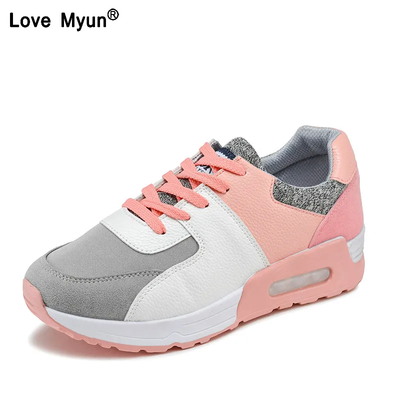 

2018 New Leather Shoes Handmade Brand Tenis Feminino Women Casual Shoes Lace Up Sneakers Fashion Flats Vulcanized Shoes