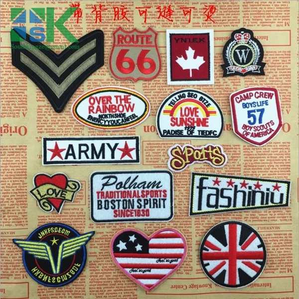 2016 Newest design Fashion Cycling Naval Style Clothes Patch Post Computer Embroidery Decoration Quality With Hot Glue A219 Embr |