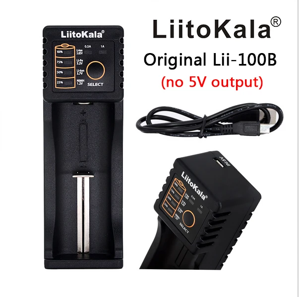 LiitoKala Lii-100B 18650 Батарея Зарядное устройство для 26650 16340 CR123 LiFePO4 1 2 В Ni-MH Ni-Cd Rechareable
