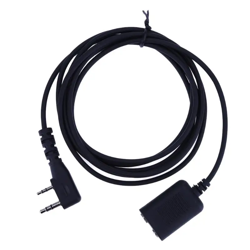 

Alloet 2m 2 pin K Type Interphone Earphone Extension Cable Male to Female Earpiece Cord for BAOFENG Two Way Radio