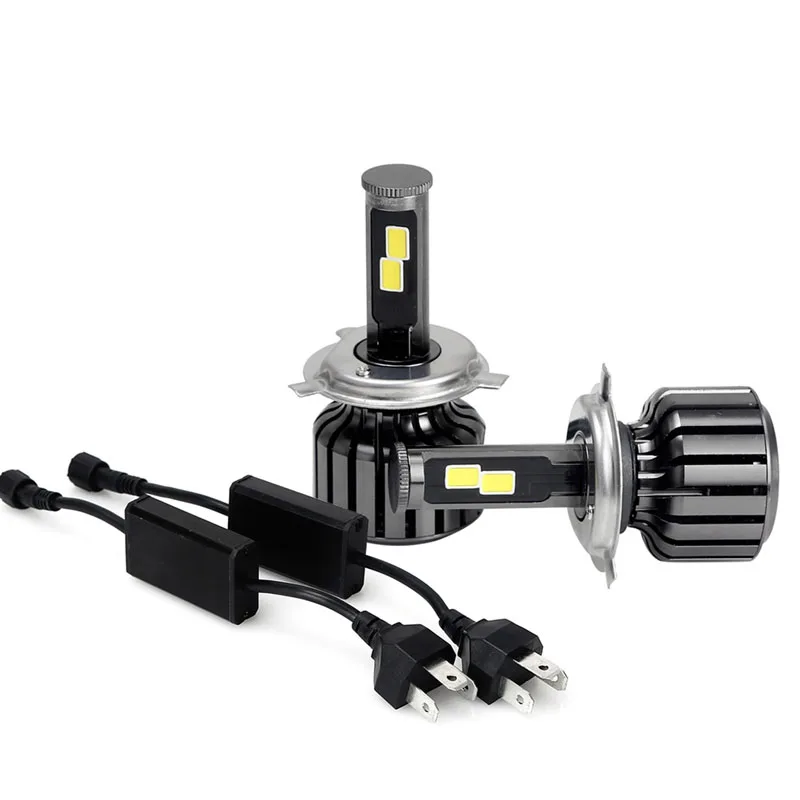 Preise 2 stücke Led H4 9003 HB2 Scheinwerfer 120W 10000LM LED Scheinwerfer Kit Hallo Lo Beam Lampen 6000K externe Lichter Heißer