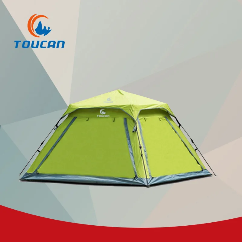

New Anti-UV waterproof doubly layer 3-4person automatic family tents professional outdoor camping tent