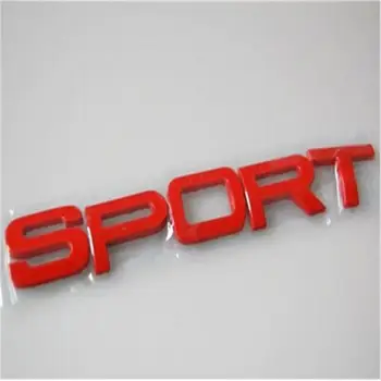 

BBQ@FUKA Red ABS SPORT Badge Emblem Truck Car Decorations Decal Sticker For Universal Car Styling Auto Accessories Car Covers