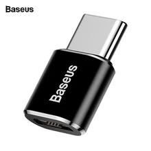 Адаптер Micro-type-C Baseus для samsung XiaoMi huawei P9 Nexus 3 type s Micro usb type C OTG USB-C Адаптер зарядного устройства