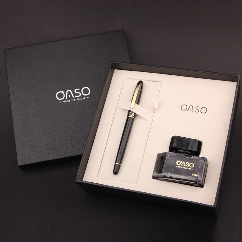 OASO T13 High Quality Metal Fountain Pen Set 0.5mm Nib with A Bottle