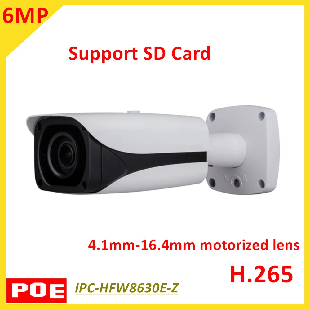DH 6MP POE IP Камера IPC HFW8630E Z пуля ИК сетевой безопасности H.265 расстояние 50 м 4 1 мм 16