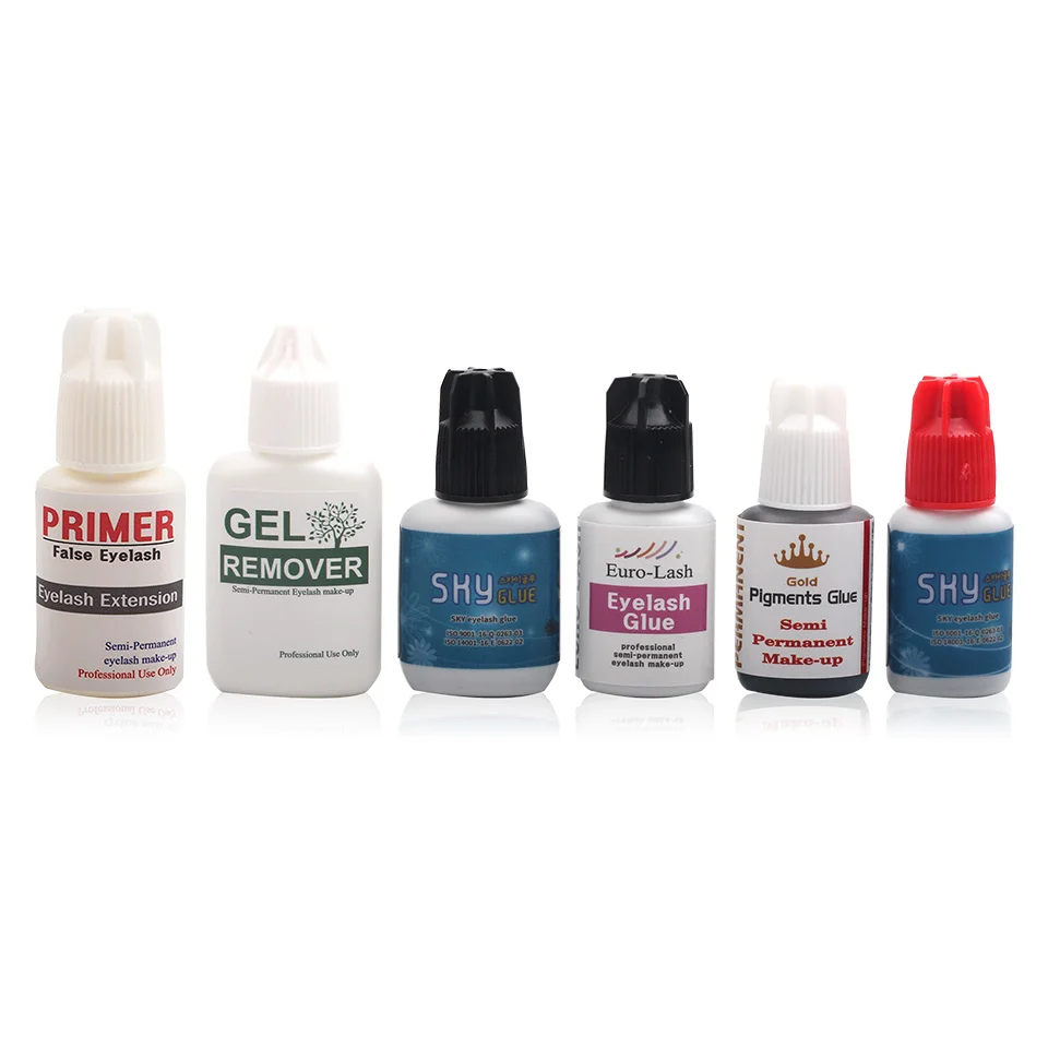 

Professional Super Eyelash Glue Adhesive Eyelash Primer Cleaner Eyelash Glue Remover high quality for eye lashes makeup