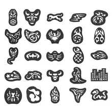 25 шт. волосы татуировки шаблон волосы резные мужские татуировки узоры салон парикмахерские инструменты для волос Инструменты для укладки татуировки и боди-арт