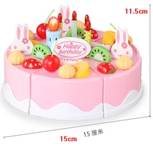 38 шт. режущий торт на день рождения, кухонные игрушки, пластиковый Игровой Набор для еды, чайный набор, ролевые игры, игрушки для еды, кухонные игрушки для детей