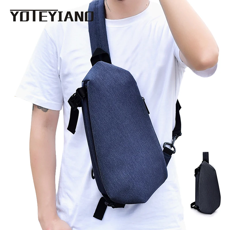 

YOTEYIANO Mens Sling Chest Bags Designer Personality Crossbody Bag Travel Single Shoulder Strap Messenger Bag Shoulder Bag