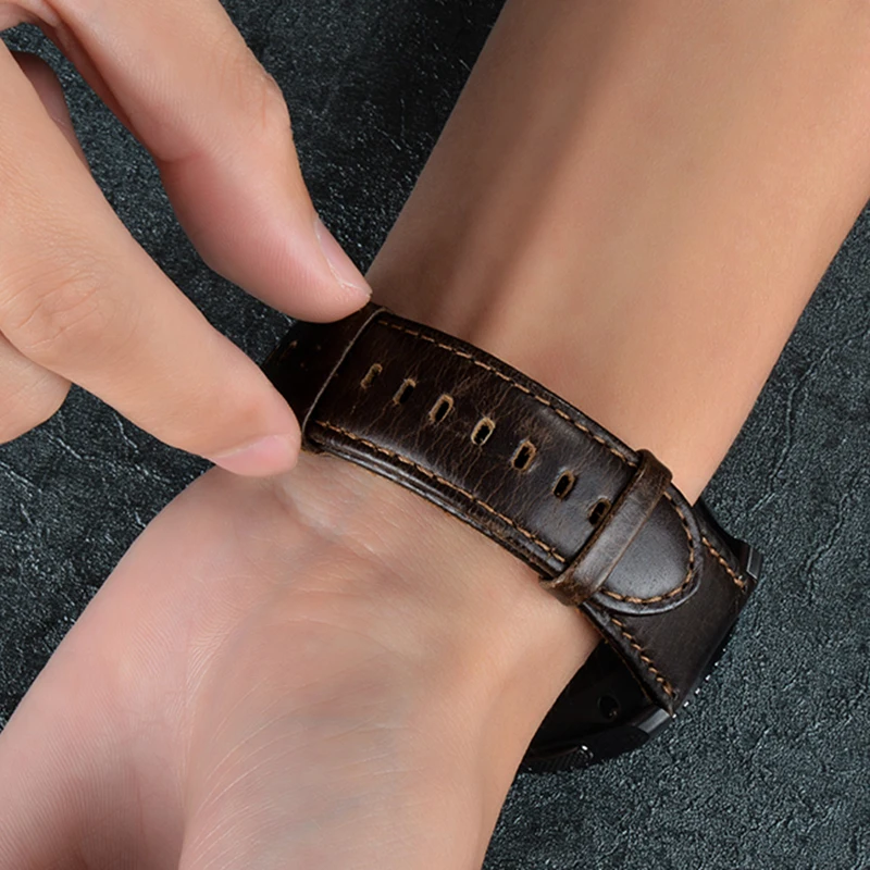 Laforuta Quick Release Watch Band 22 мм ремешок из натуральной кожи для Samsung Gear S3 Classic Frontier Galaxy 46