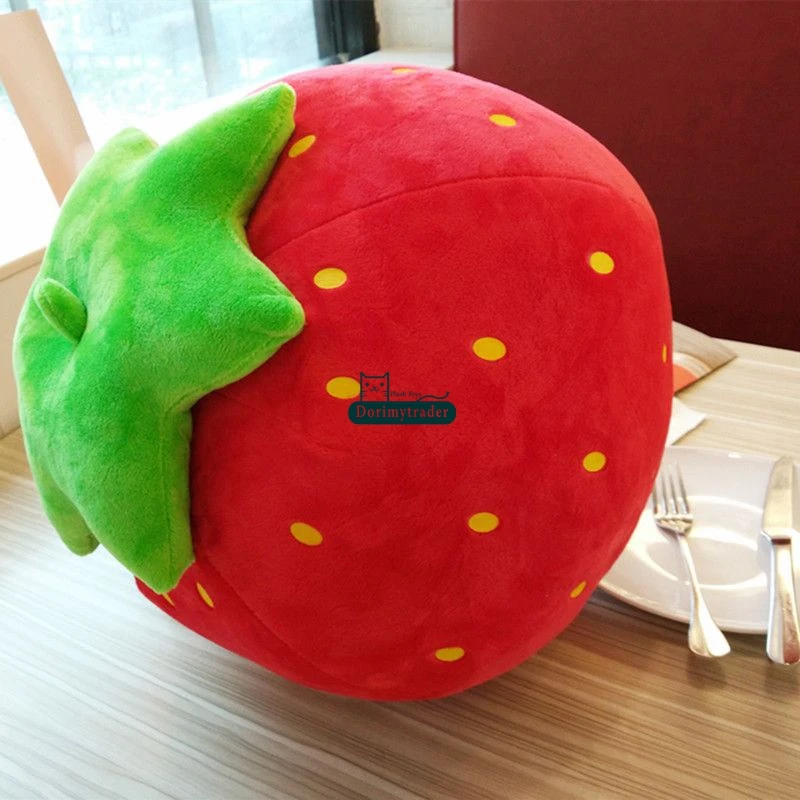 dorimytrader-big-red-strawberry-plush-pillow-40cm-stuffed-fruit-toy-kid-doll-sofa-decoration-girl-present-free-shipping-dy61245