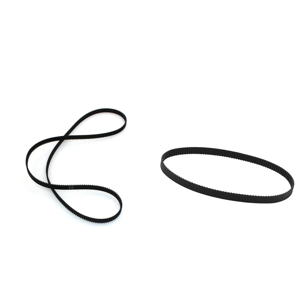 2pcs 3D Printer Belt Closed Loop Rubber GT2 Timing Belt 2GT-6 200mm & 280mm
