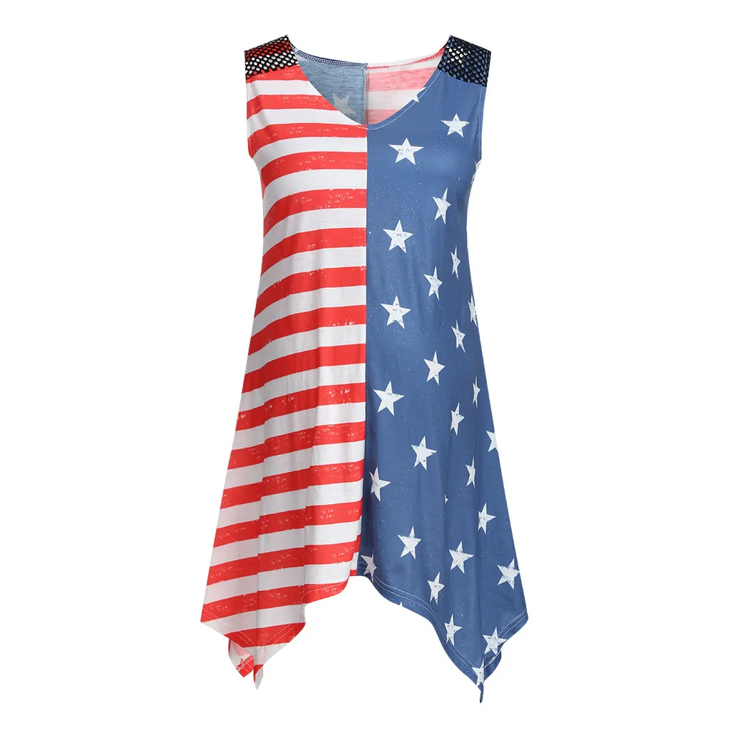 Women Pregnant Maternity Clothes Sleeveless Blouse Tops Print Vest 4th Of July Breastfeeding Ropa Maternidad | Мать и ребенок