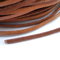 5 Meters Hight Quality 3mm Flat 100% Genuine Real Natural Leather Cord String Lace Rope 5 Meters Hight Quality 3mm Flat 100% Genuine Real Natural Leather Cord String Lace Rope