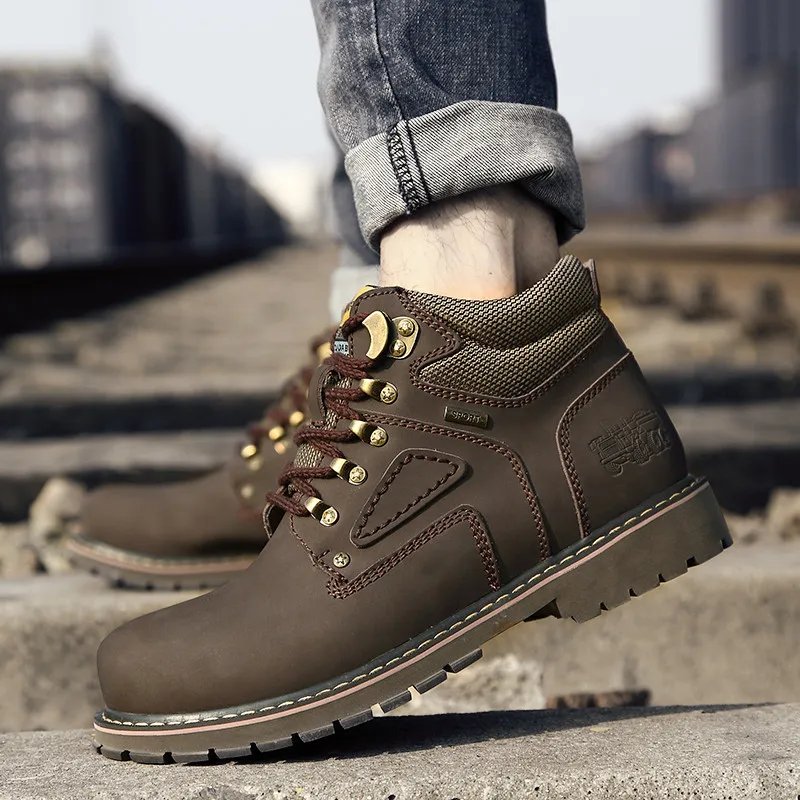 High Top Men Walking Shoes Lace Up Sneakers for Man Wear-resistance Big Size 47 Footwear Comfortable Zapatos De Hombre Yellow High Top Men Walking Shoes Lace Up Sneakers for Man Wear-resistance Big Size 47 Footwear Comfortable Zapatos De Hombre Yellow