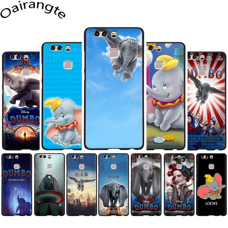 

Dumbo Soft Phone Cover Case For Huawei P8 9 Lite 2017 P10 Lite P20 30 Lite Pro
