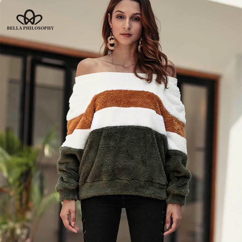Wonder 2018 new Autumn Winter New Striped Woolen Women Sweater Casual and Comfoetable ladies Pullovers Long Sleeve Sweater tops