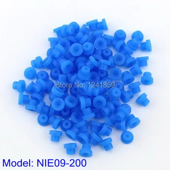 

200pcs Blue Silicon Half Grommets For Tattoo Needles Supply NIE09-200#