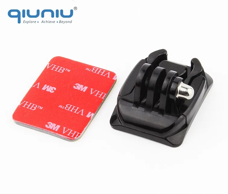 

QIUNIU Curved Adhesive Mount + Basic Buckle + Sticker for GoPro Hero 6 5 4 3+ for SJCAM for Xiaomi Yi For Go Pro Accessories