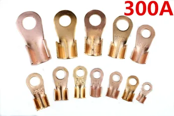 

10 Pieces 300A Copper Battery Cable Connector Terminal Lug OT-300A senka
