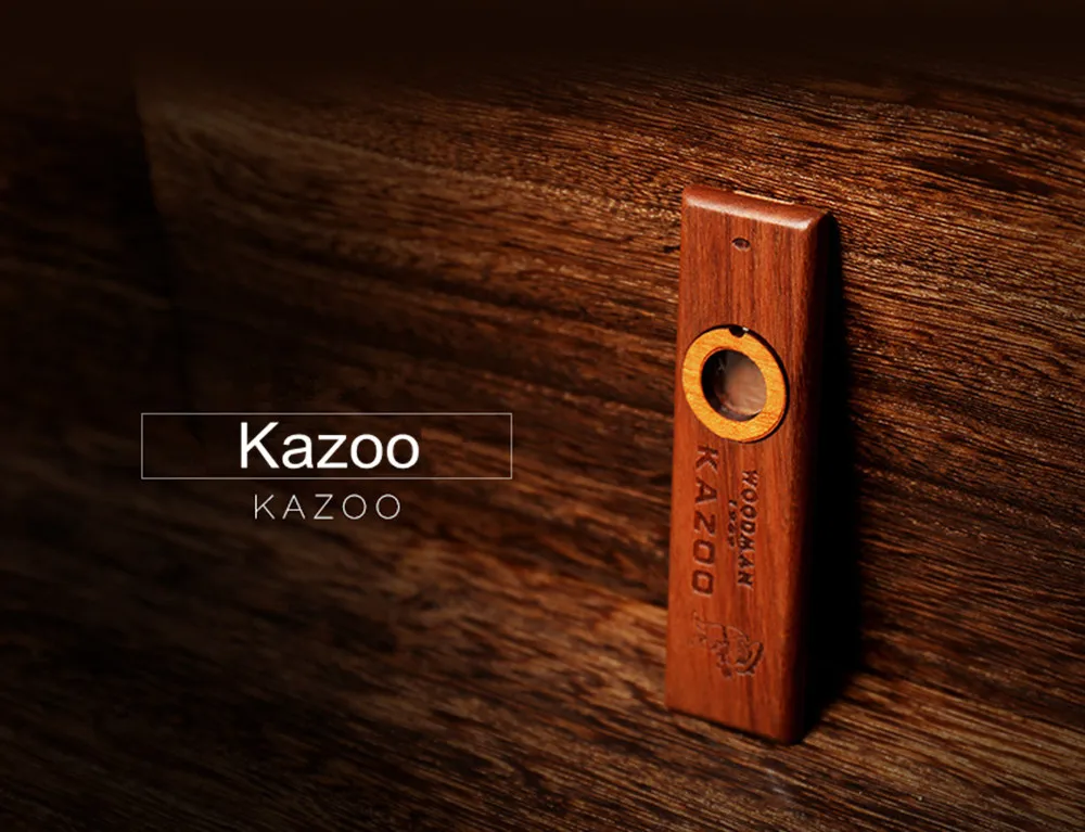 Популярные деревянные Дровосек kazoo orff инструменты укулеле гитара партнер деревянная Губная гармошка с металлической коробкой