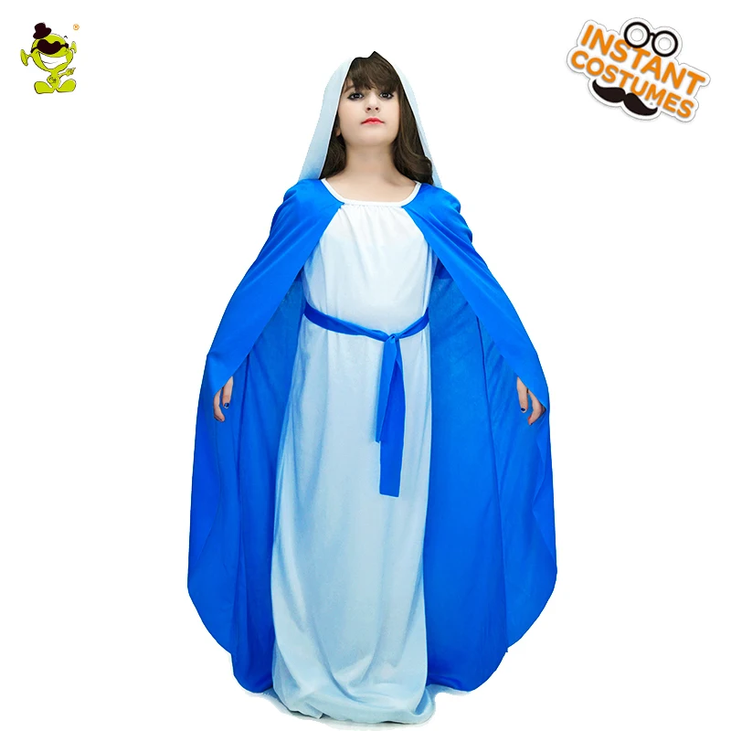 QLQ Новый Святой мать Ave Maria костюмы мавечерние скарад партии довольно богиня ролевые игры нарядное платье для детей обувь девочек