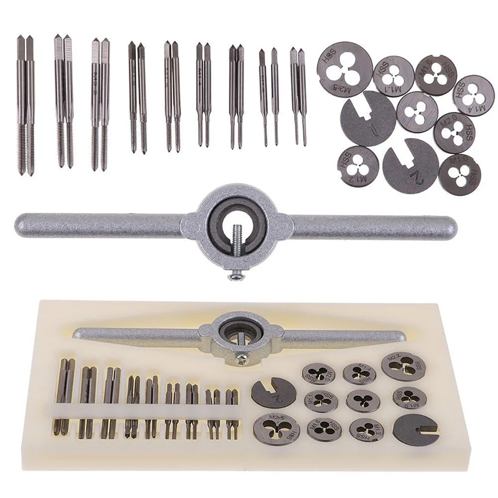 

Mini HSS Metric Taps Die Wrench Handle Set T-Handle Wrench Tackle Hand Tool Kits _WK
