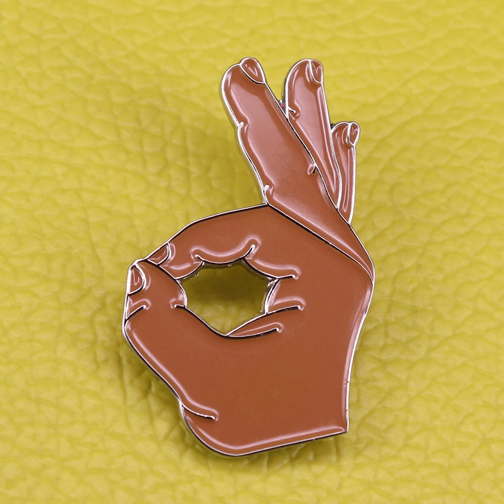 

Hand Pin Meme Brooch