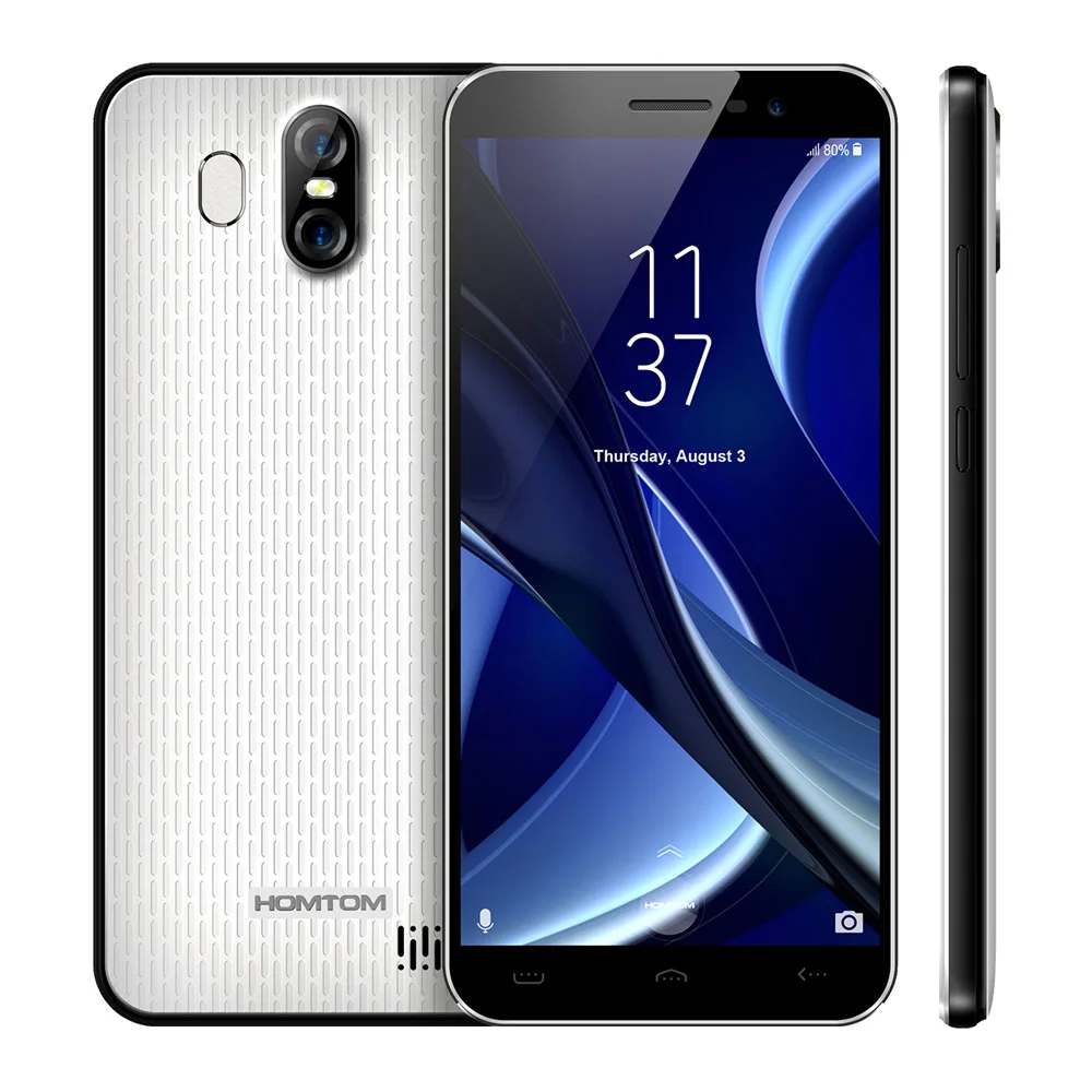 HOMTOM S16 Мобильный телефон с отпечатком пальца 5,5 дюймов 18:9 экран 2 Гб ОЗУ 16 Гб ПЗУ 13 МП+ 8 МП камеры MTK6580 четырехъядерный смартфон 3000 мАч