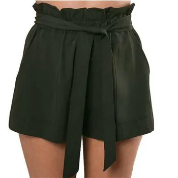 

VISNXGI Hot Fashion Women Lady Sexy Shorts Summer Casual Shorts High Waist Short Beach Bow Shorts Trousers Women's Plus Size New