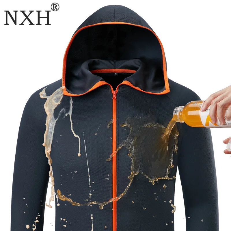 

NXH Ultra light Summer UV cut jackets and coats Waterproof coat Resist dirty Hooded jaket Portable raincoat Cool fishing suit
