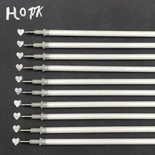 10 шт./компл. Белый Цвет гелевая ручка заправки фотоальбом Заправка для гелевой ручки канцелярские обучения детей милый ручка для скрапбукинга подарок для детей