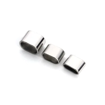 

6pcs stainless steel leather rope buckle large hole bead bracelet accessories for jewelry making DIY