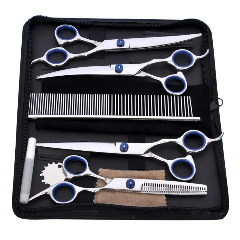Titanium Rainbow Professional Pet Grooming Scissors set Cat Grooming