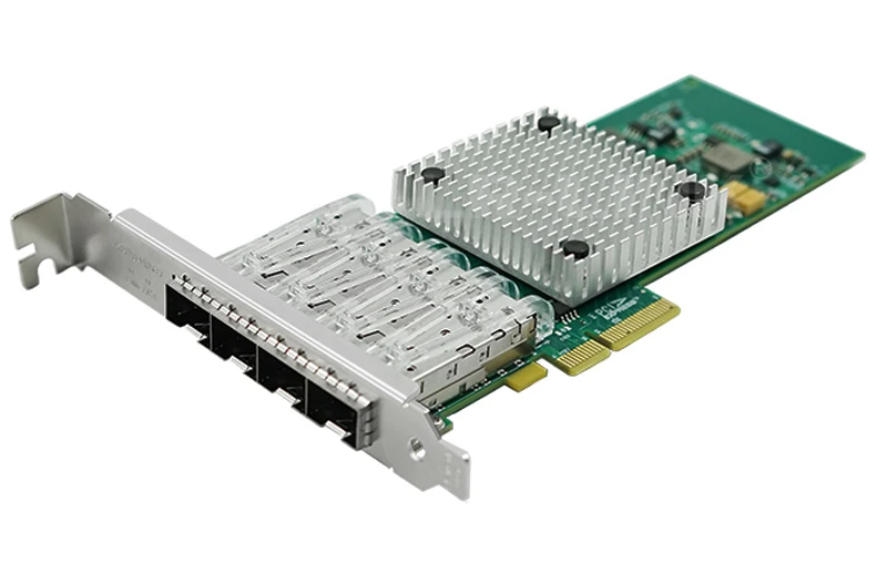 LR-LINK 9714HF-4SFP гигабитный Ethernet сетевой адаптер quad порт PCI-Экспресс волоконно-оптический Lan Карта Совместимость Intel I350-F4 Nic