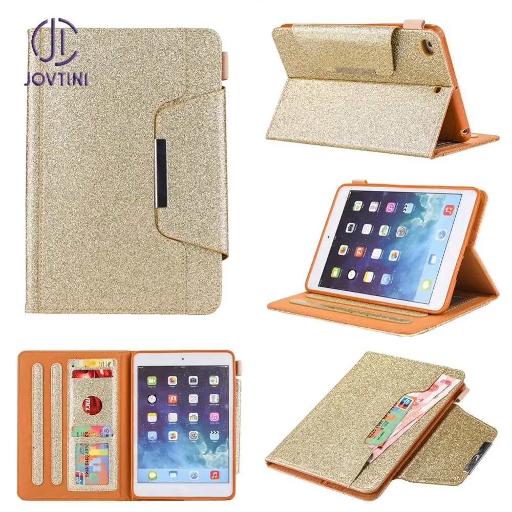 Чехол для iPad mini 1 2 3 4 5 Роскошный чехол из искусственной кожи с блестками планшета 7