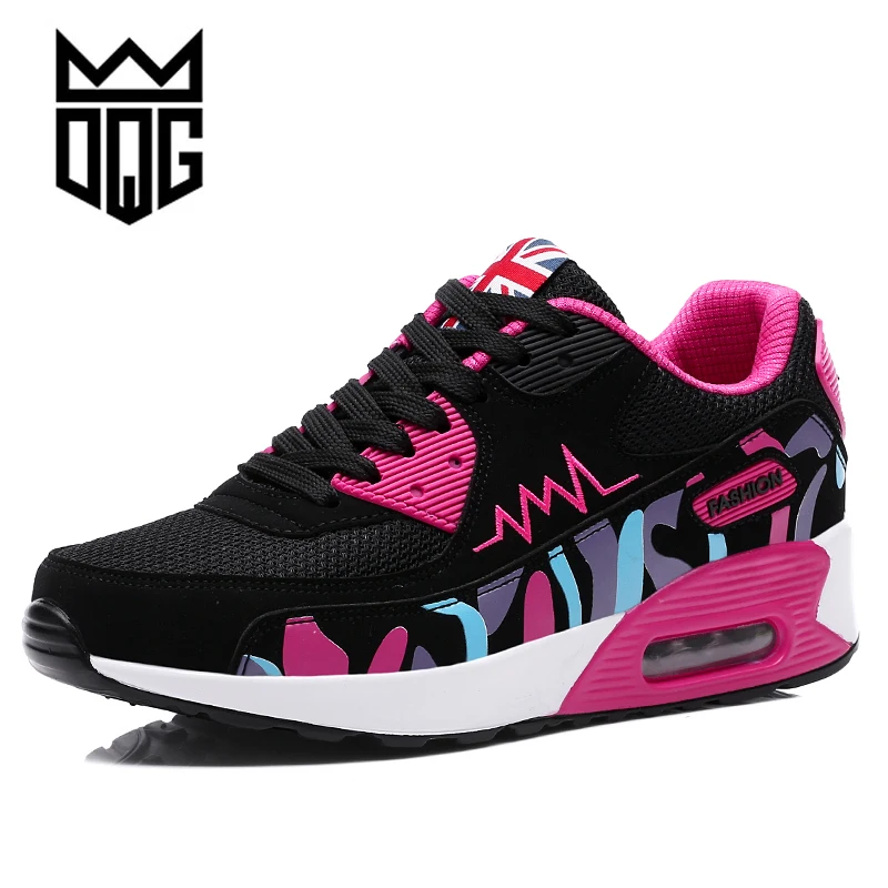 

DQG Air Cushion Women's Running Shoes Height Increasing Women Sports Shoes Women Walking Shoes Breathable Women Sneakers