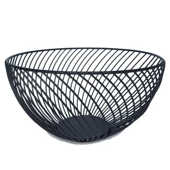 

Creative Metal Fruit Plate Storage Basket Ornaments Twill Storage Basket Desktop Organizer Crafts Home Living Room Decor Gifts