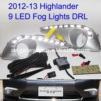 

2012-2013 year For Toyota Highlander 9pcs LED DRL Daytime Running Light TW