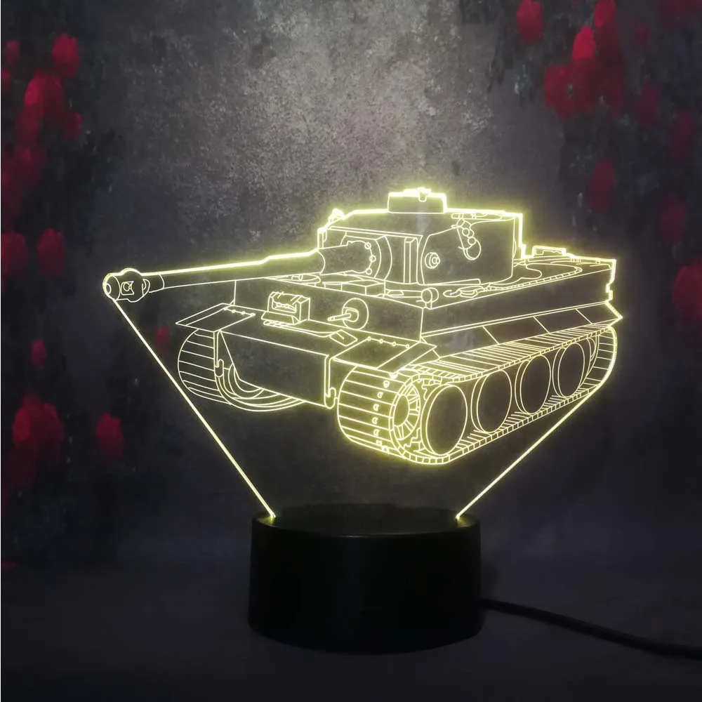 Бесплатная доставка новый машинный бак 3D ночной светильник LED сенсорный RC пульт