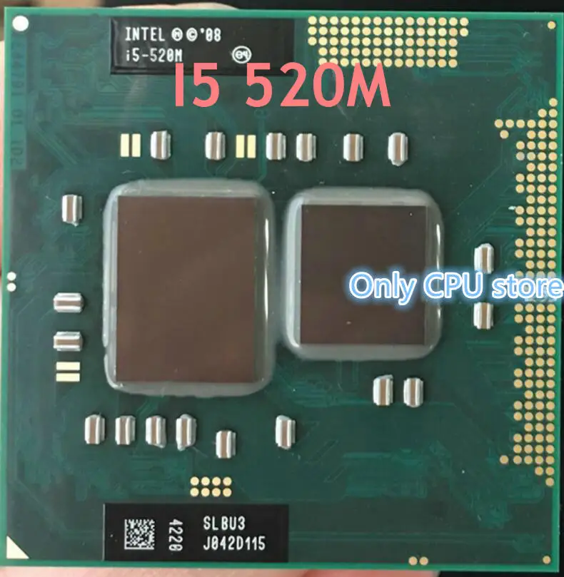 

Core i5 520M Notebook Laptop CPU 2.4GHz L3 3M/2.5GT/s PGA official version Original authentic processor Computer