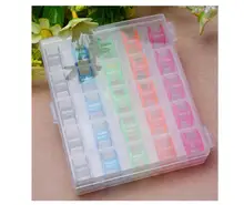  25Pcs Colorful Plastic Empty Bobbins Sewing Machine Spools Case Storage Box for Sewing Machine Home Sewing 