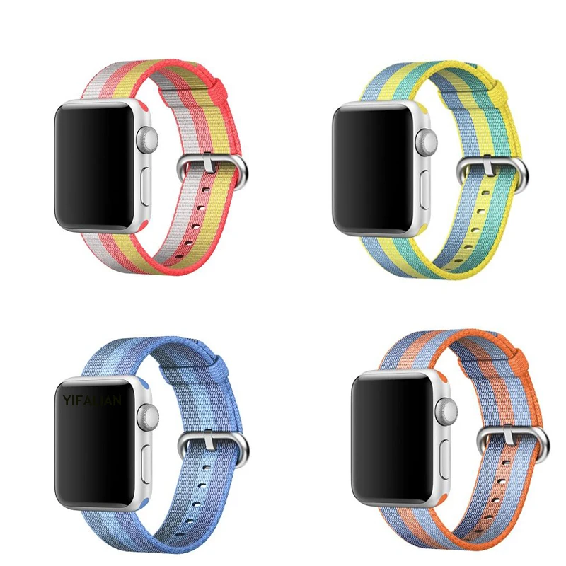 

Series 4/3/2/1 Woven Sport loop Band for Apple Watch wristband nylon strap For iwatch bracelet series 38mm 42mm 40mm 44mm