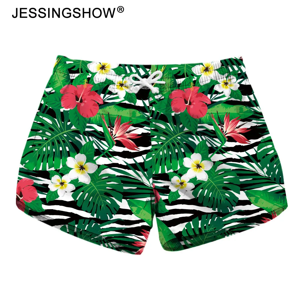 

Women Beaches Shorts Boardshorts Quick Drying Sporting Bottoms Female Fitness Printed Short Pants