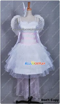 

Vocaloid 2 Magnet Rin Kagamine Cosplay White Luxurious Dress H008