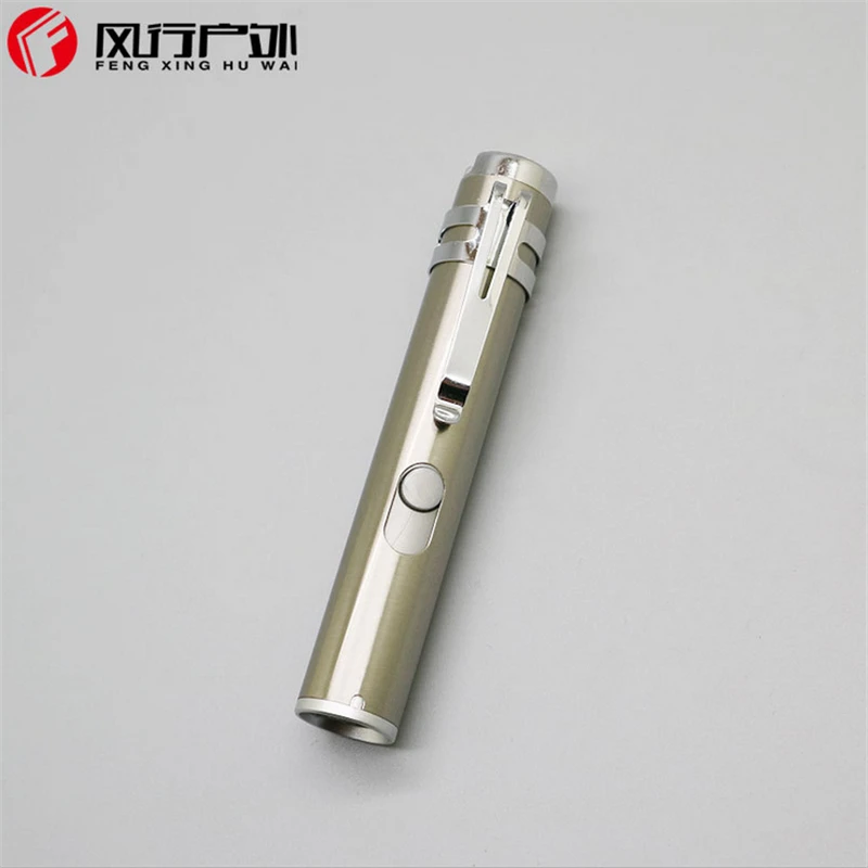 LED lampe small USB rechargeable flashlight violet light detector pen hold with battery inside set | Лампы и освещение