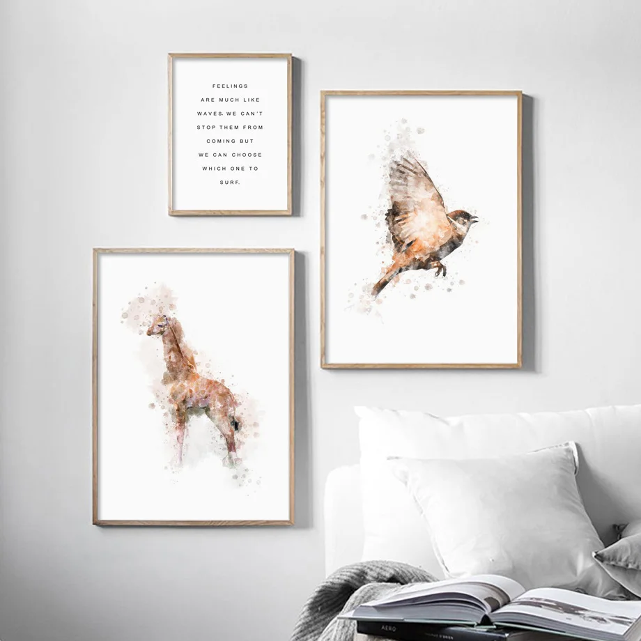 Giraffe Deer Bird Nordic Posters And Prints Wall Art Canvas Painting Animals Wall Pictures For Living Room Home Decor Giraffe Deer Bird Nordic Posters And Prints Wall Art Canvas Painting Animals Wall Pictures For Living Room Home Decor